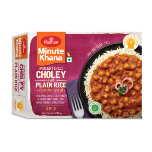 Minute Khana Choley with Plain Rice