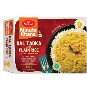 Minute Khana Dal Tadka with Plain Rice